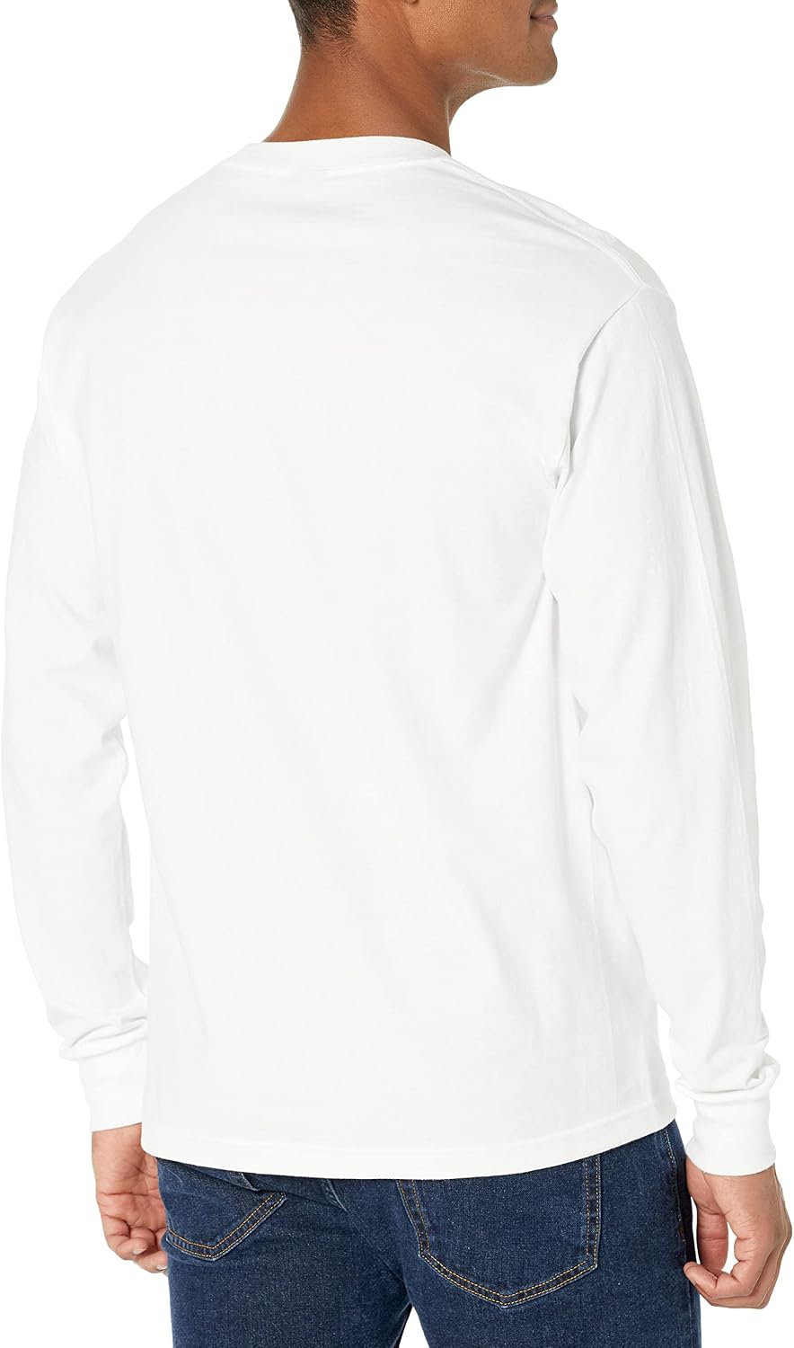 Men's Beefy Long Sleeve Shirt (1 and 2 Pack Option) - Image 2